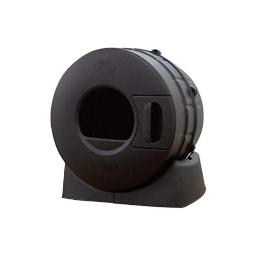 Litter Spinner Caja de Arena para Gatos, Color Negro, 18 x 20 x 14.5 Pulgadas