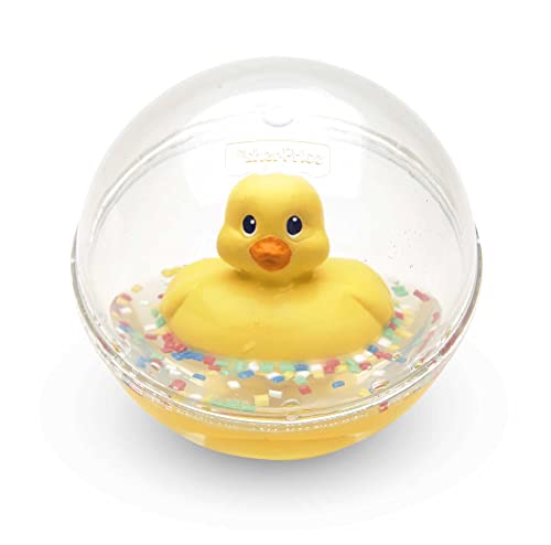 Fisher-Price - Patito a flote amarillo, juguete de baño para bebé (Mattel 75676)